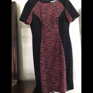 ANTONIO MELANI Black and Multicolor Dress